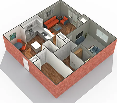 Loring | 1-Bedroom Floorplan Loring | 1-Bedroom Floorplan