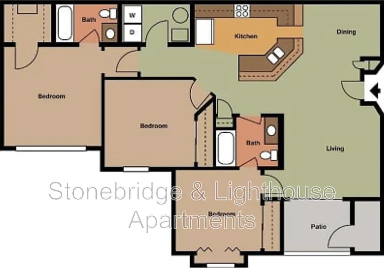 3 bed, 2.0 bath, 1300 sqft, $1,525 — Photo 2