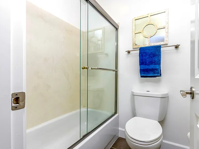 Full bathroom with shower in tub