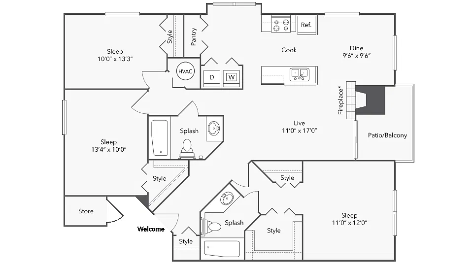 Floor plan Dover