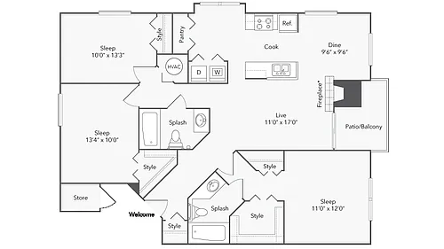 Floor plan Dover