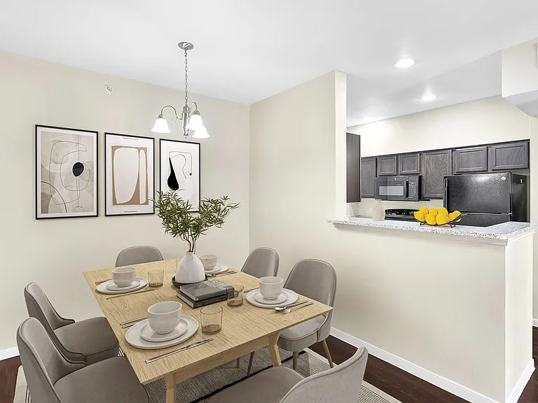 Beautifully Staged Dining Space