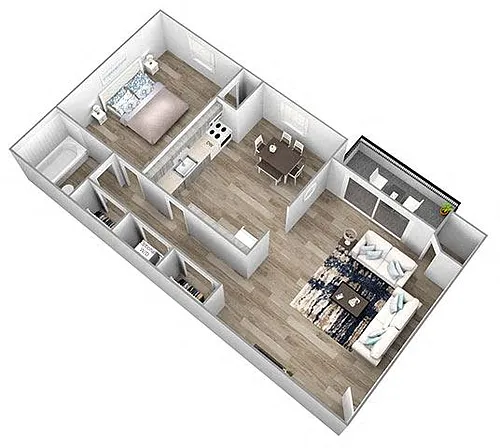 Floor plan 1 Bedroom
