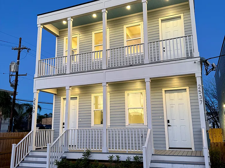 front view dusk