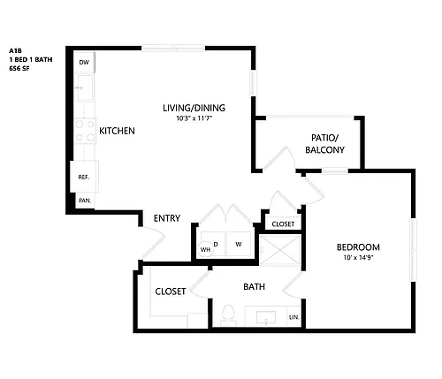 Floor plan A1B
