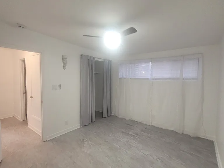 Bedroom and closet.