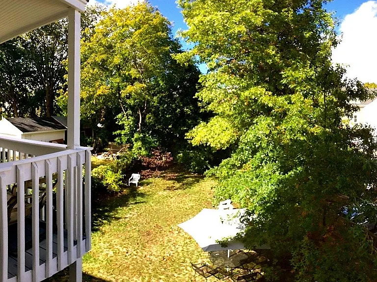 relatively large yard outside.