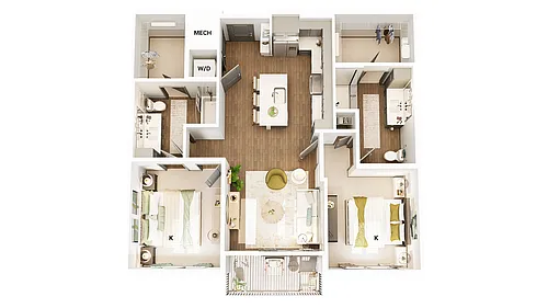 Floor plan B2-HC