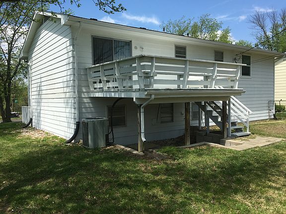Deck in back of house