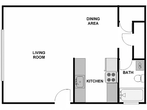 Floor plan Studio: Type A