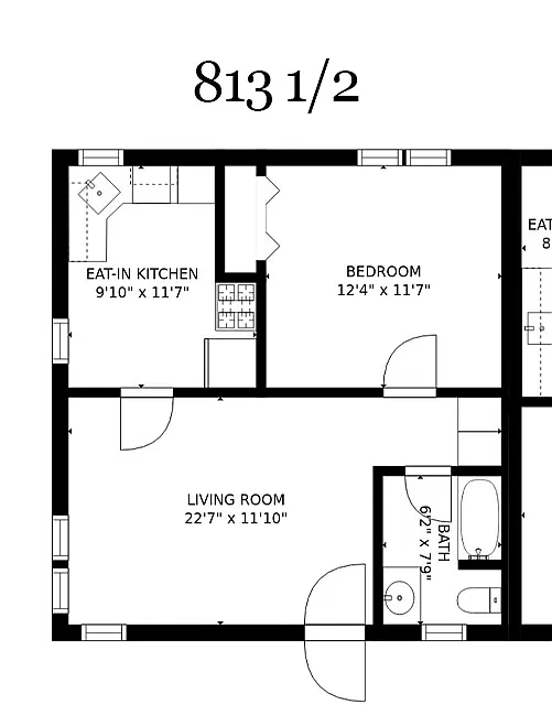 Floor plan 813 1-2