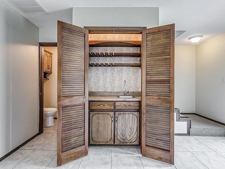 Wet Bar and Powder Bath downstairs