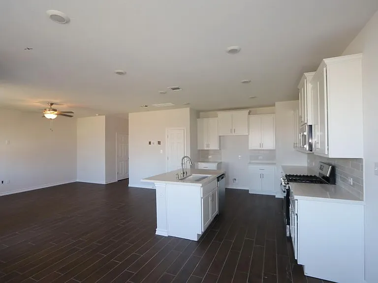 Kitchen and living