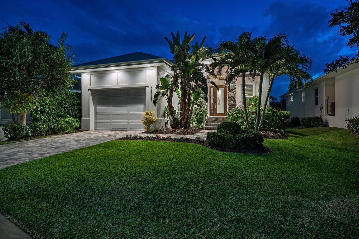 Front Elevation at Night