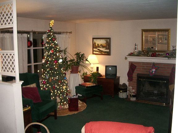 Living Room w/Brick Fireplace