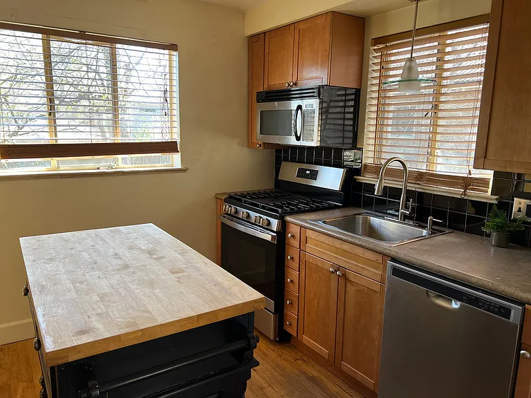 sunny, functional kitchen