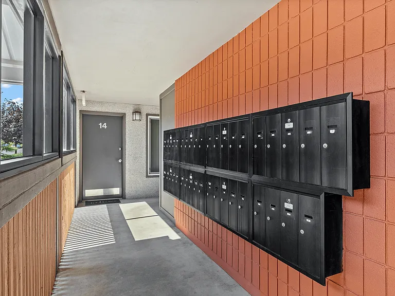 Easy mail pickup with convenient, on-site mailbox access.