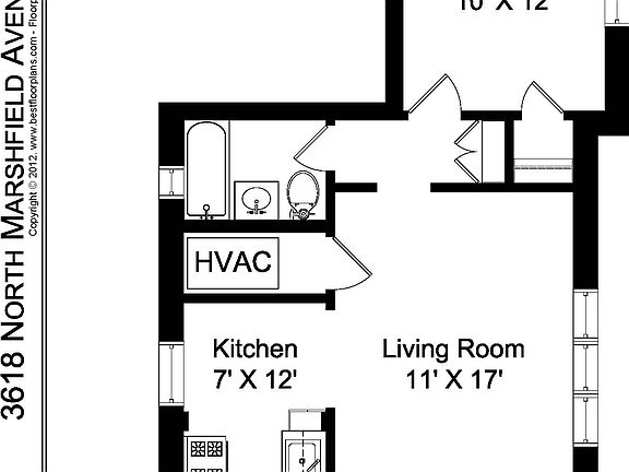 5th image of 3618 1/2 N Marshfield Ave #1B