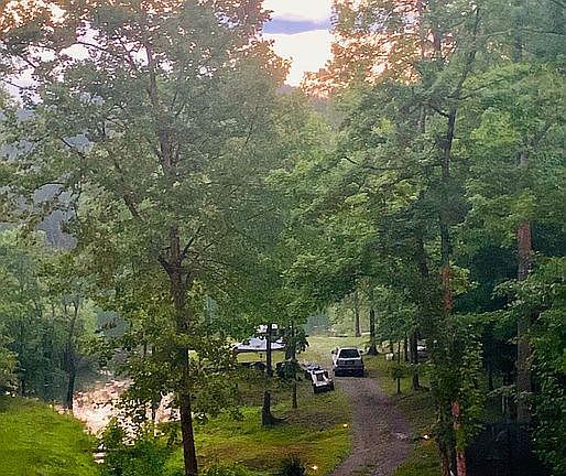 Lower yard across bridge