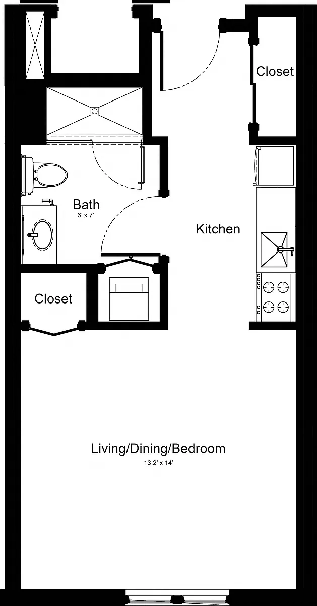 Floor plan Studio ST1