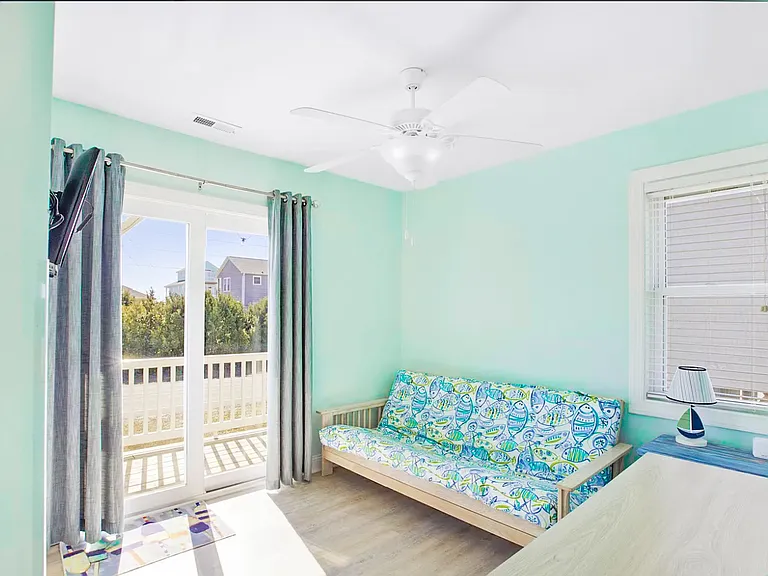 bonus room - office with full size futon. (can be replaced with trundle bed)
balcony.