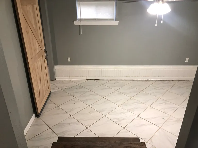 stairs to flex room