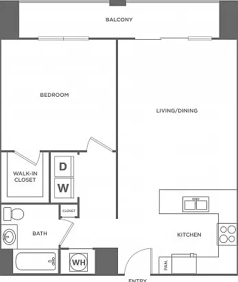 One Bedroom One Bath (722 SF) One Bedroom One Bath (722 SF)