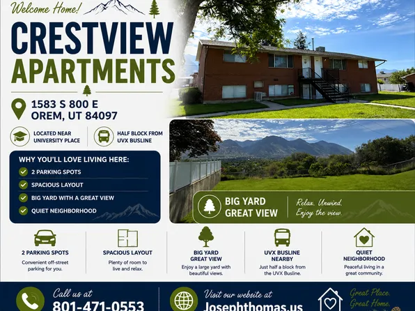 Single Family Housing - 2 Bed/1 Bath In Orem, 1585 S 800 E, Orem, UT 84097
