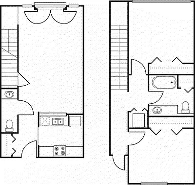 Floor plan 2 Bedroom -1025