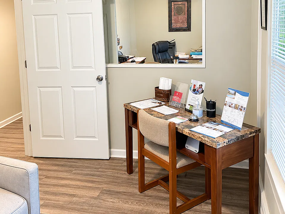 Bright Professional Office Reception Nook