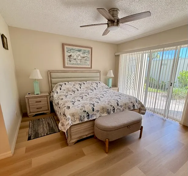 Primary bedroom with king size bed