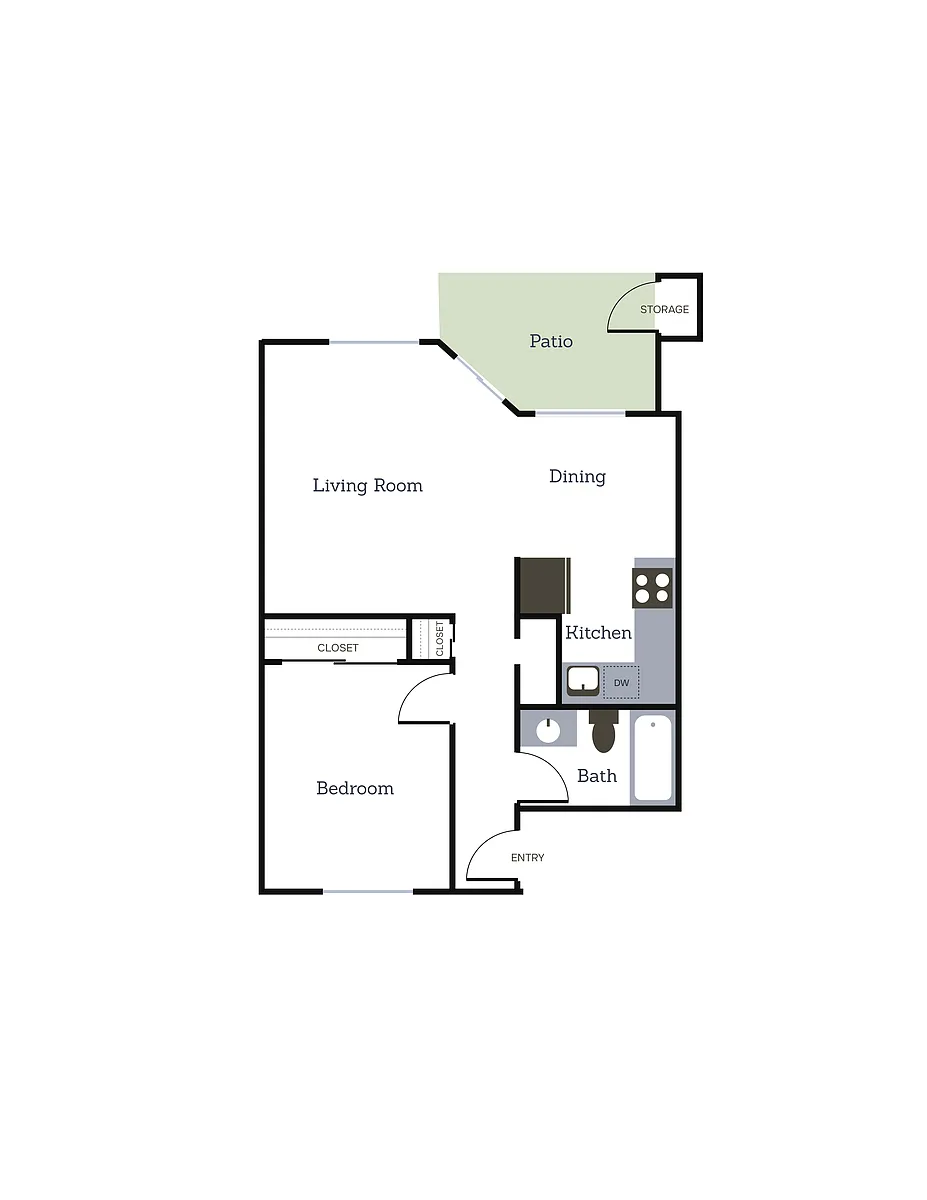 Floor plan 1X1