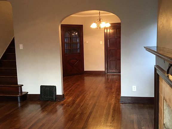 The living room and dining room.