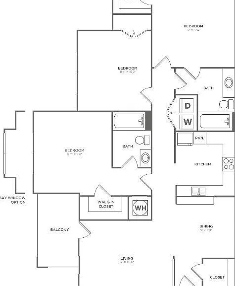 Cantebury | 3 bed 2 bath | 1188 - 1213 sq ft Cantebury | 3 bed 2 bath | 1188 - 1213 sq ft