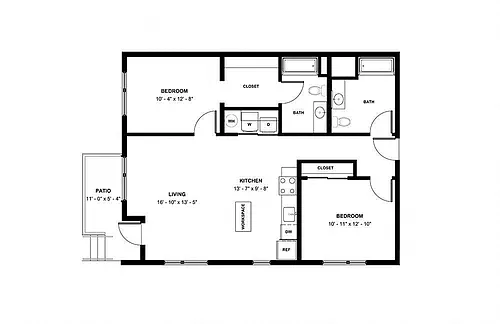 Floor plan 2-2A Type A