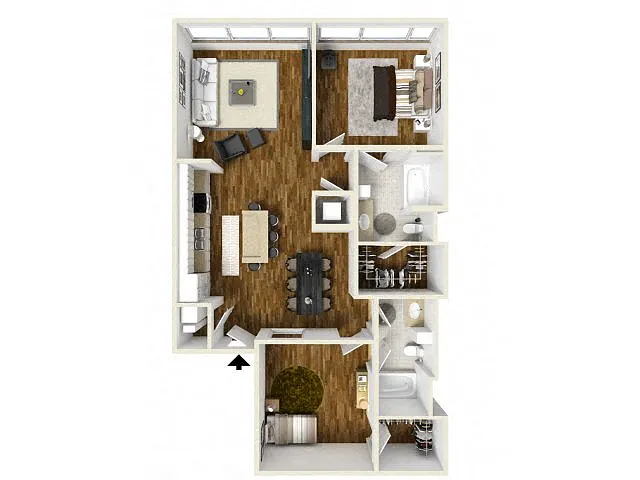 Floor plan 2 Bedroom