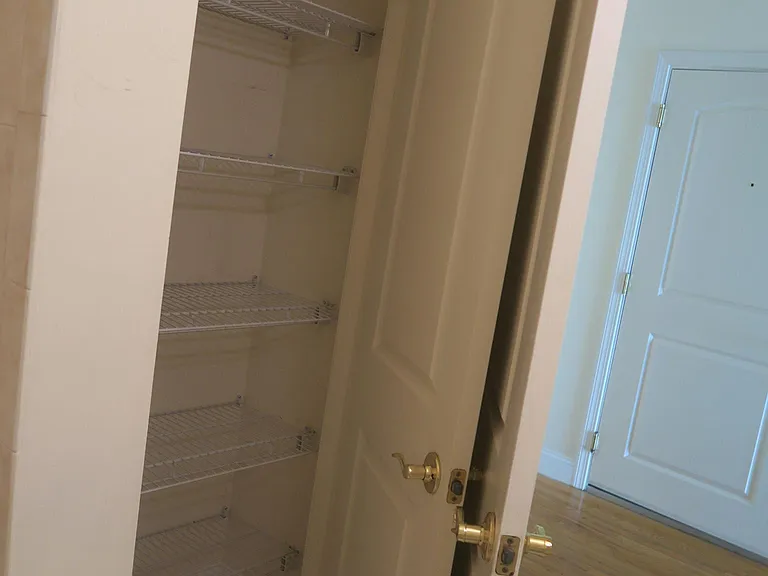 Bathroom closet.