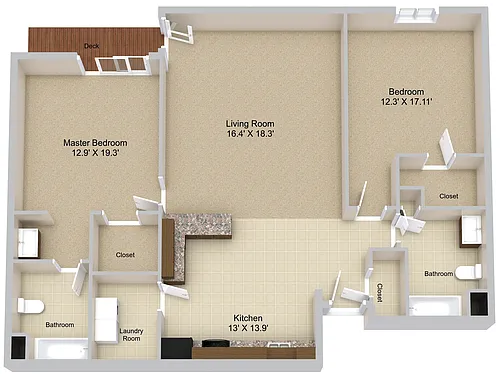 Floor plan 2X2