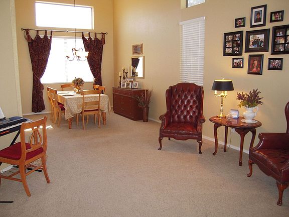 Living and formal dining area