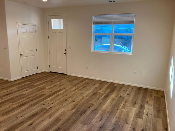 front door and living room