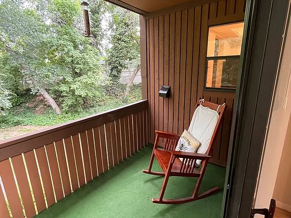 Spacious balcony attached to the living room.