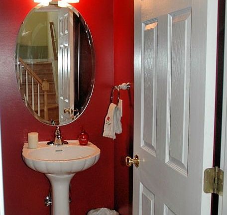 Half Bath on First Floor