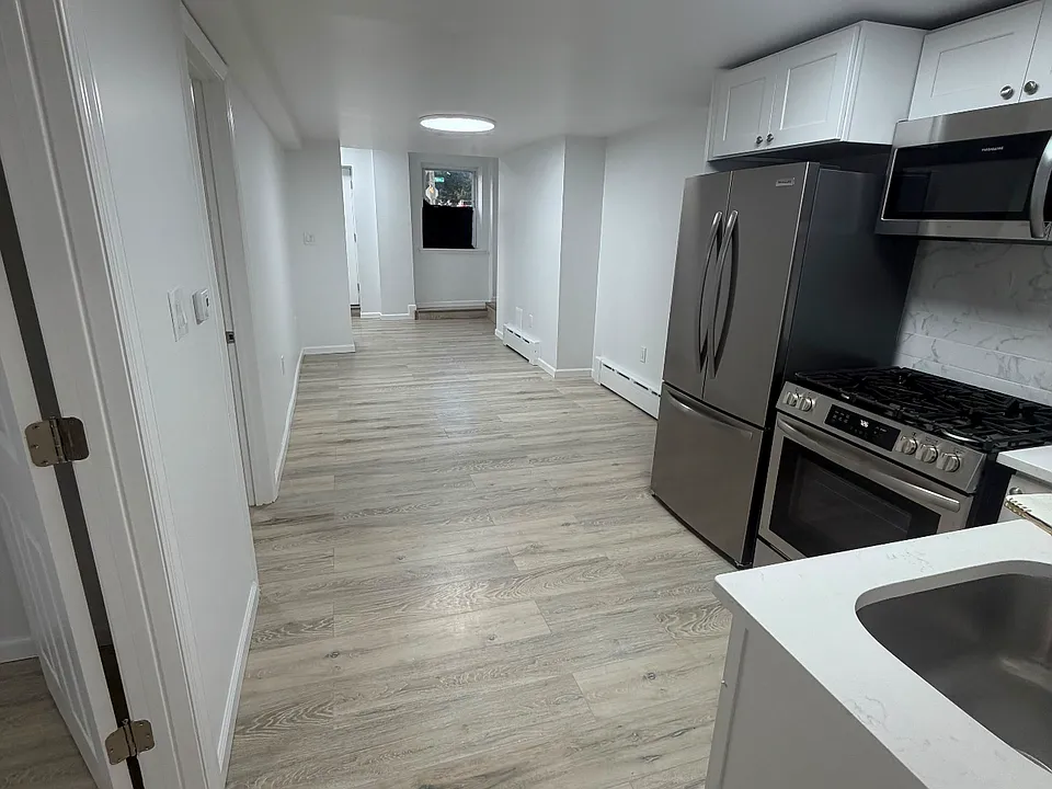 kitchen and living room