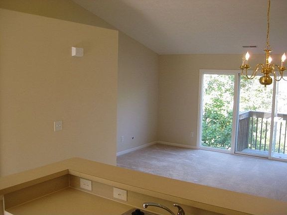 View from open kitchen to great room.