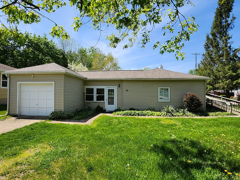 Left Side of Home and Garage