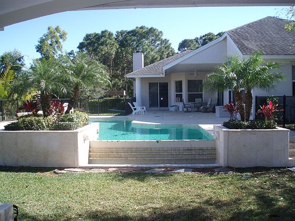 Pool view from pool house