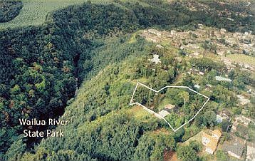 Aerial photo of 1.5 acre property
