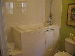 Walk-in tub and shower