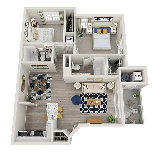 Floor plan Jefferson Diamond