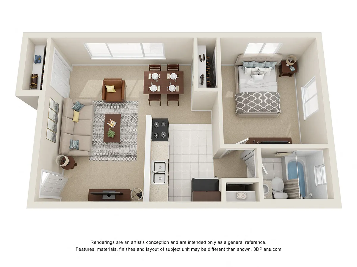 Floor plan 1 Bedroom